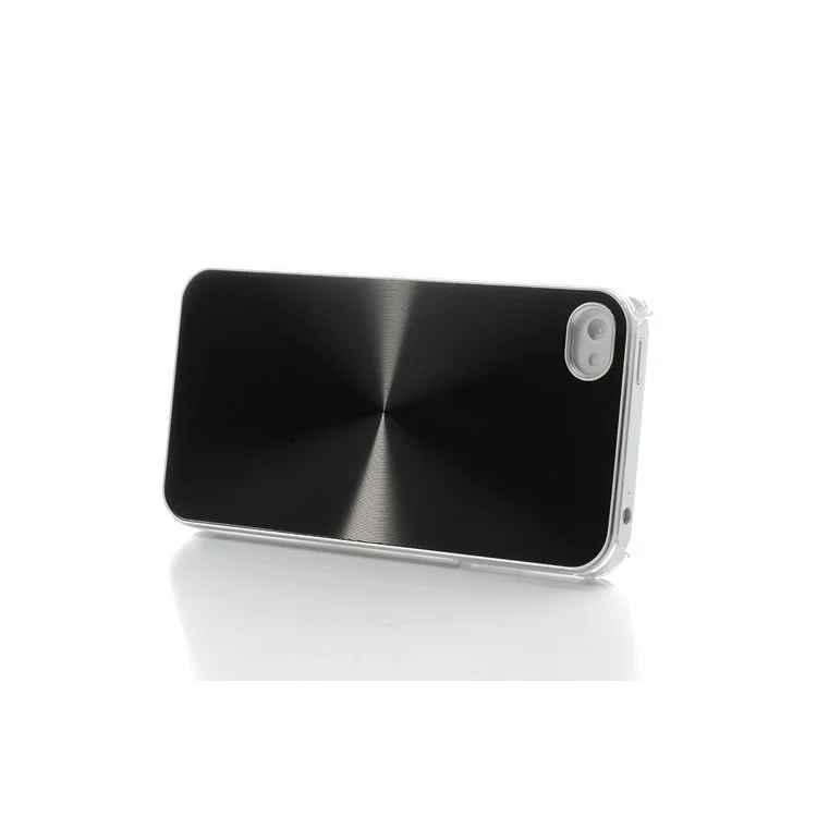 Black CD Veins Plastic Case Cover for iPhone 4 4S