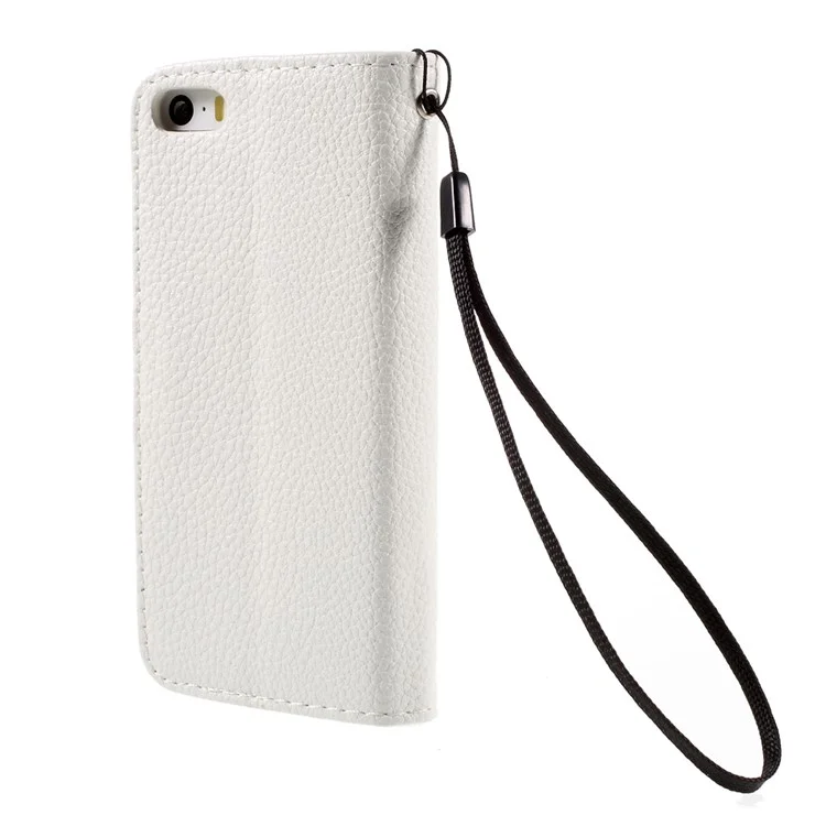 Elegant Bling Diamante Flower iPhone 5 Leather Cover Stand
