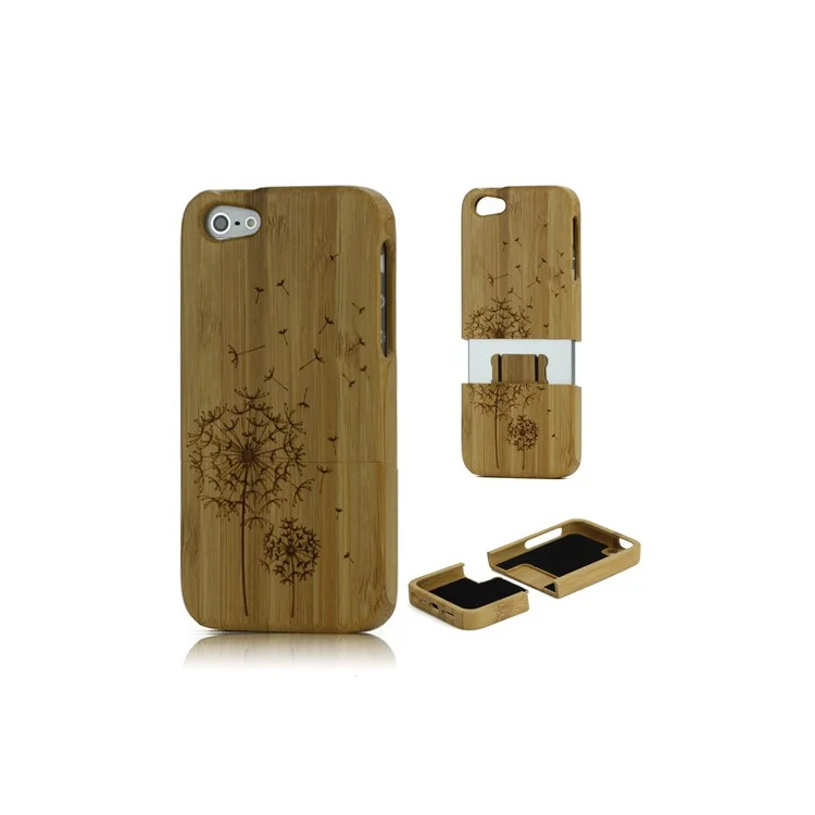 iPhone 5 Dandelion Design Hard Protective Shell - Bamboo