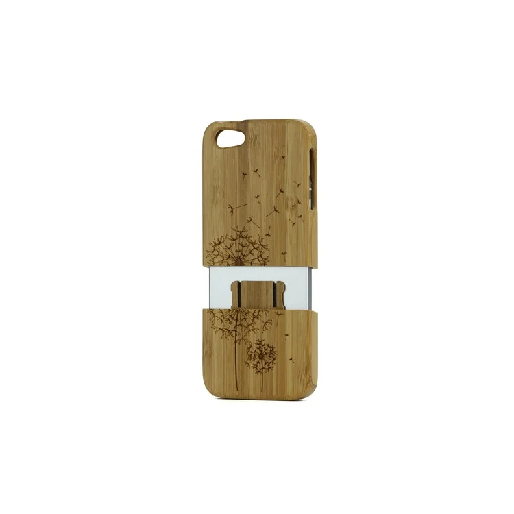 iPhone 5 Dandelion Design Hard Protective Shell - Bamboo