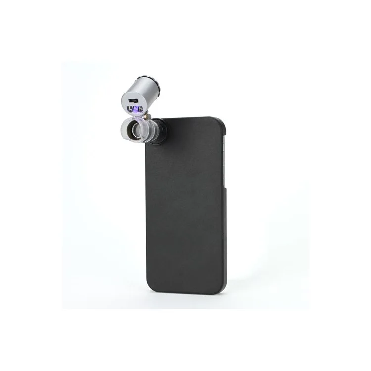 60X Zoom LED Micro Lens Microscope for iPhone 5 with Protective Cover