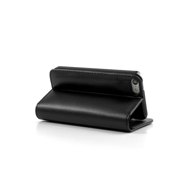 Black Glossy Leather Flip Wallet Magnetic Case Cover w/ Stand for iPhone 5C