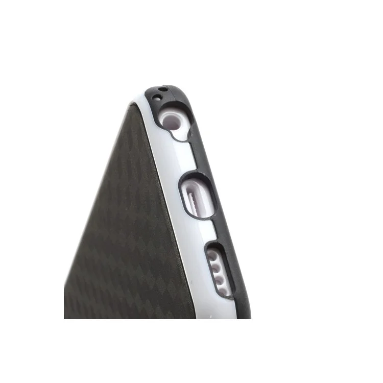 Cool 3D Cube TPU & Plastic Hybrid Case Cover Accessory for iPhone 5C - Black / White