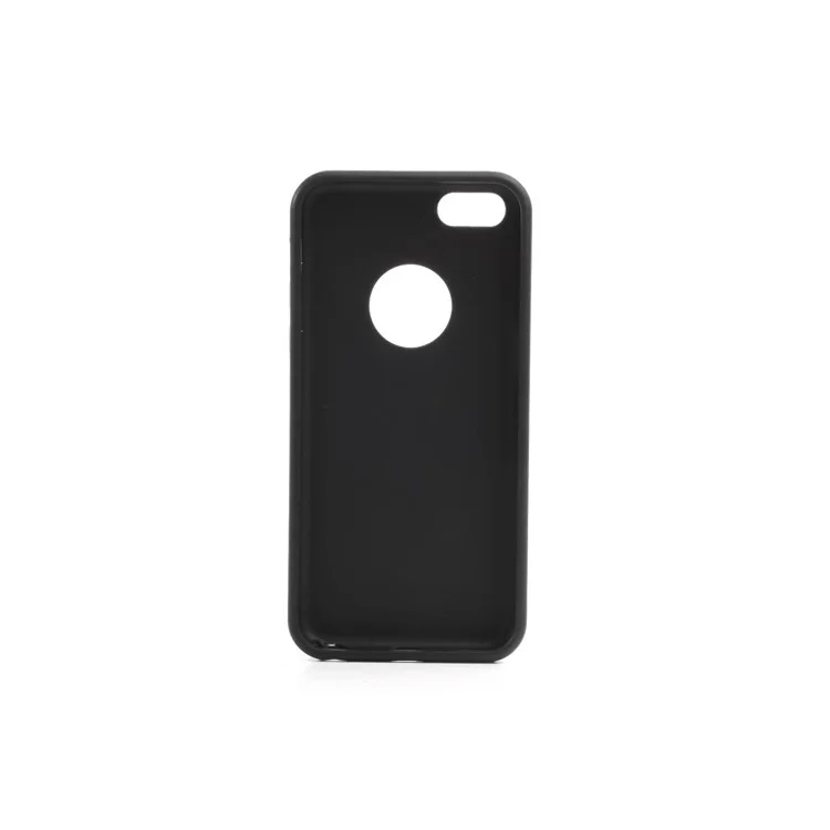 Cool 3D Cube TPU & Plastic Hybrid Case Cover Accessory for iPhone 5C - Black / Yellow