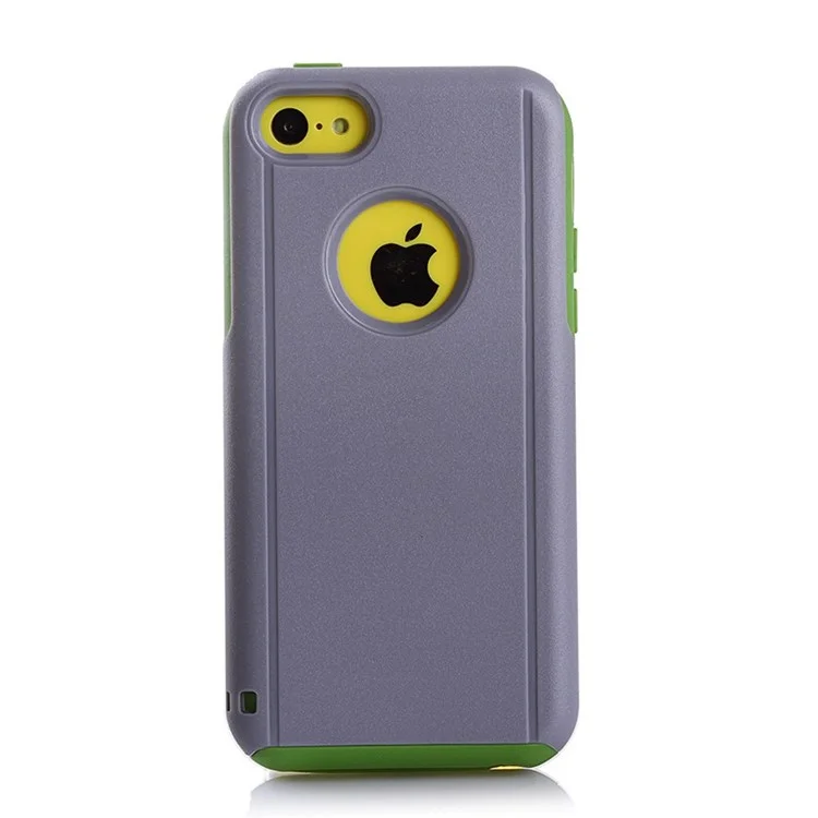 Shockproof Drop-resistant for iPhone 5c PC + TPU Shield Shell - Green / Grey