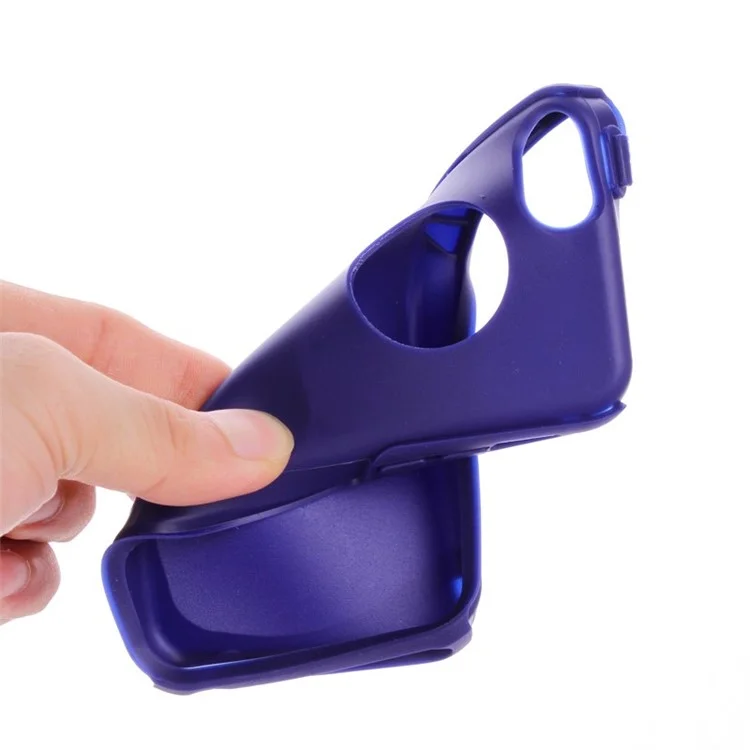 For iPhone 5c Shockproof Drop-resistant PC + TPU Cover Shell - Baby Blue / Purple
