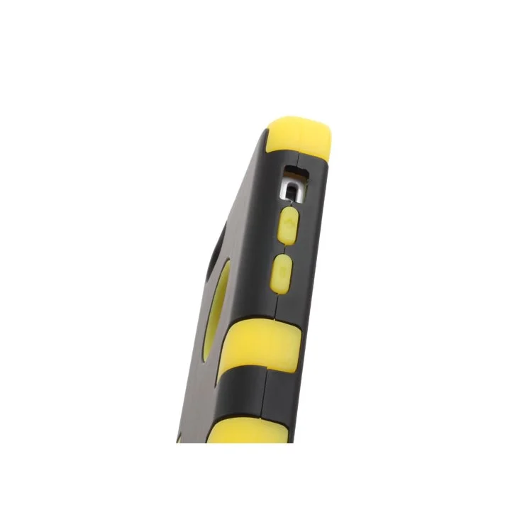 Snap-on 3 in 1 PC + Silicone Composite Case for iPhone 5c - Black / Yellow