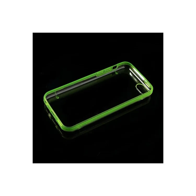Green for iPhone 5c Noctilucent Transparent PC & TPU Hybrid Case