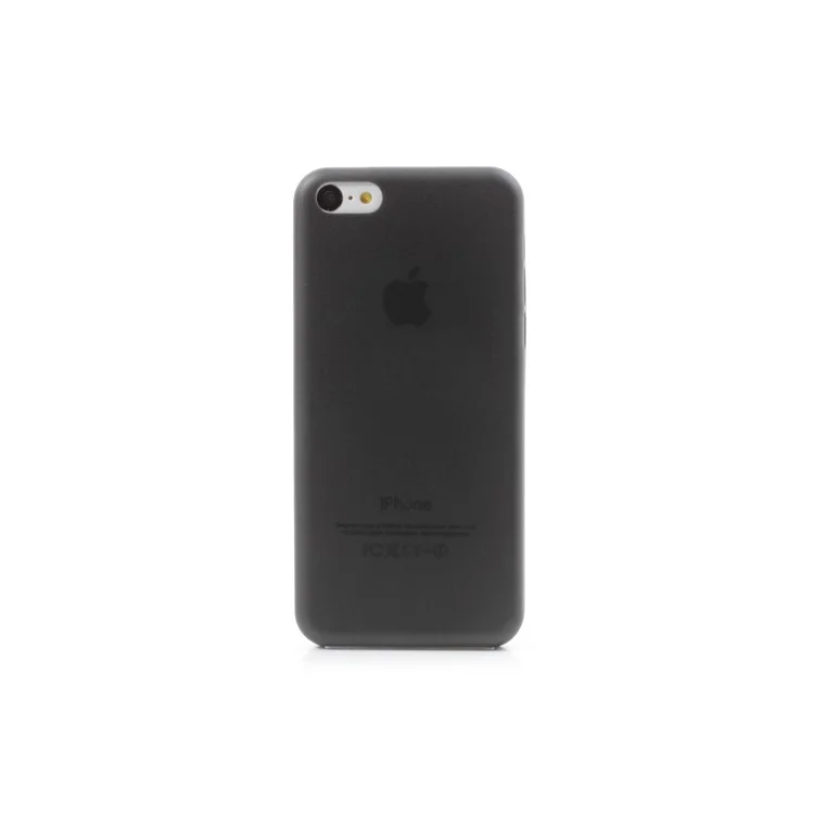 0.3mm Ultra Slim Hard Plastic Cover Case for iPhone 5C - Black