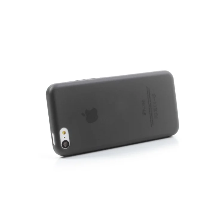 0.3mm Ultra Slim Hard Plastic Cover Case for iPhone 5C - Black