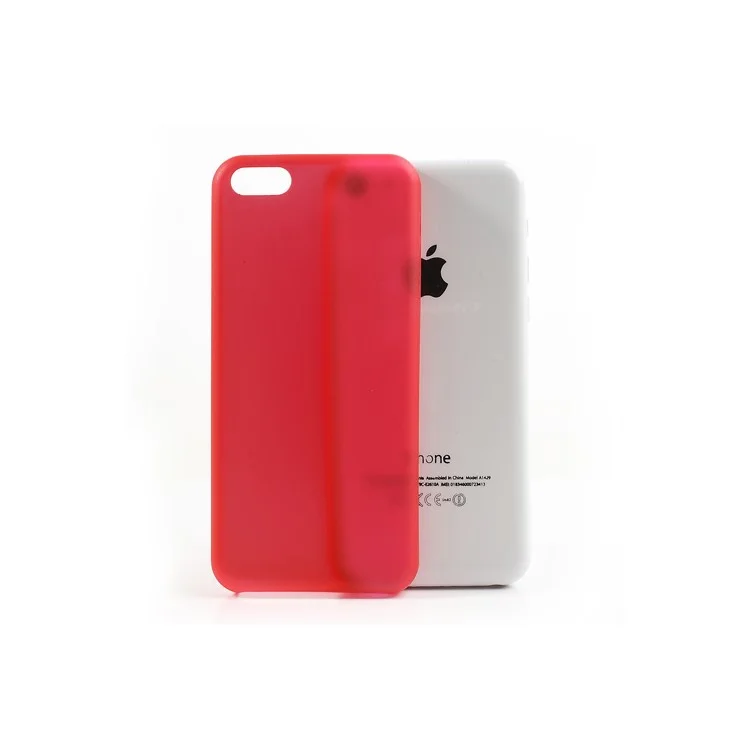 0.3mm Ultra Slim Plastic Cover for iPhone 5C - Red