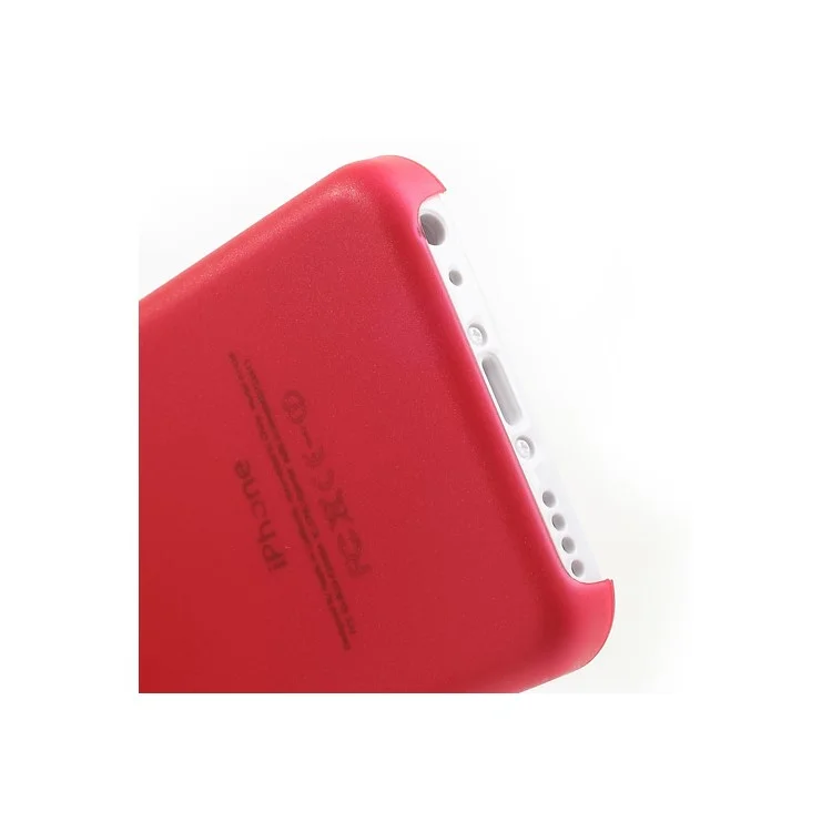 0.3mm Ultra Slim Plastic Cover for iPhone 5C - Red