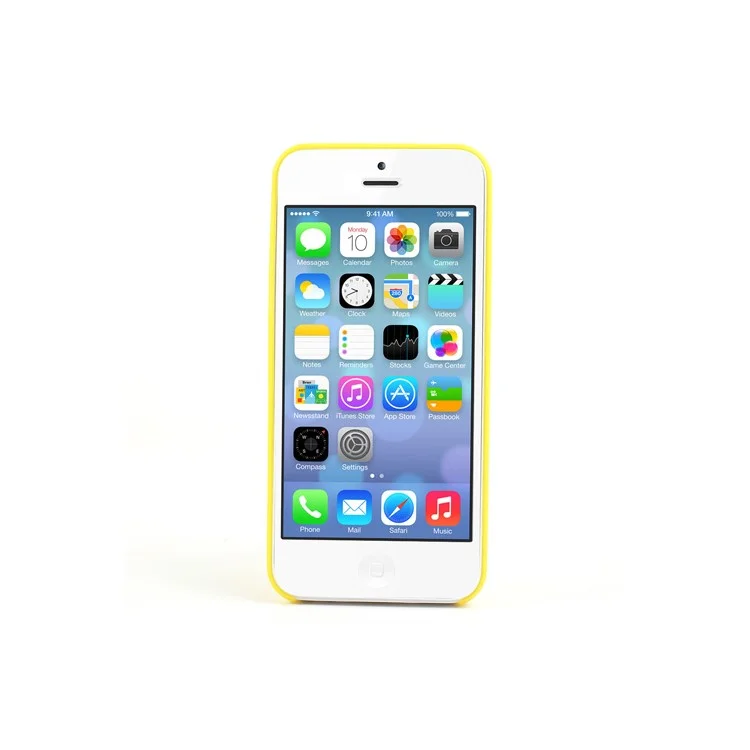 0.3mm Ultra Slim Plastic Case for iPhone 5C - Yellow