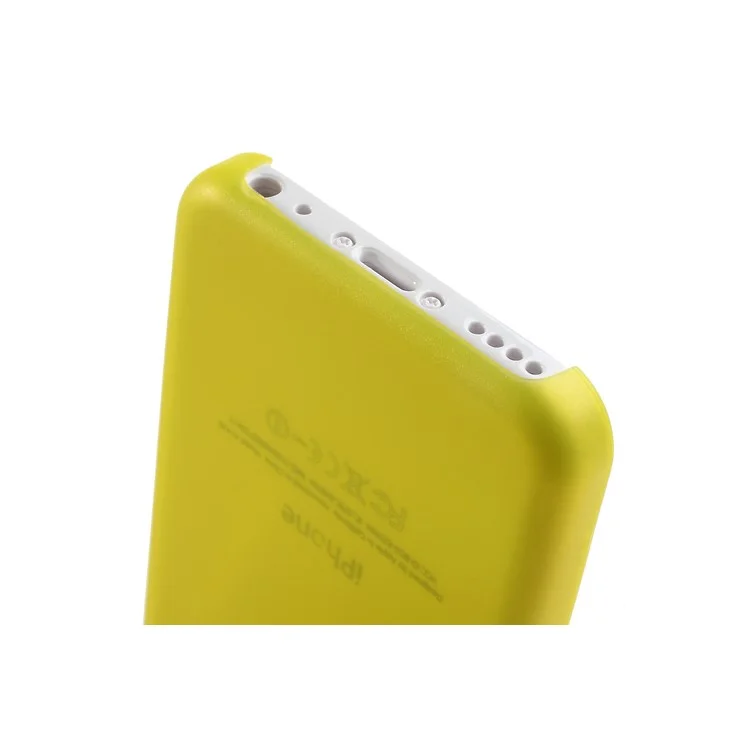0.3mm Ultra Slim Plastic Case for iPhone 5C - Yellow
