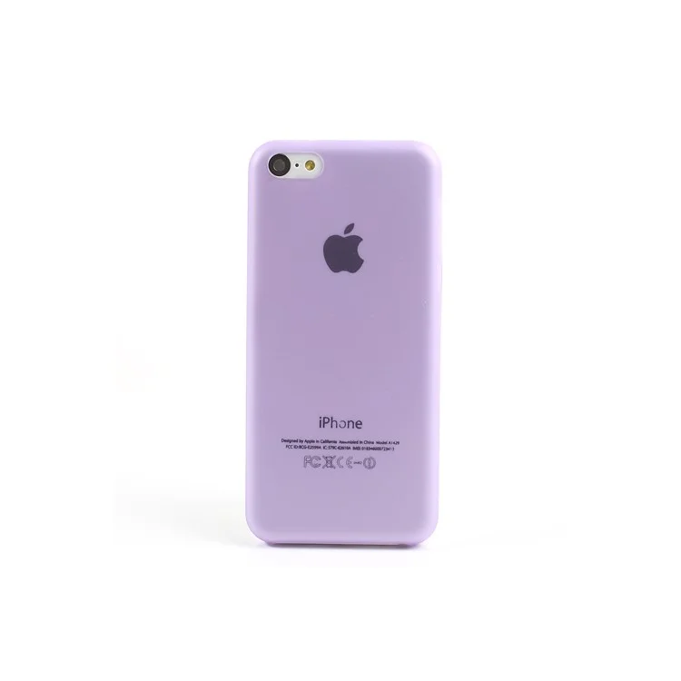 0.3mm Ultra Slim Matte Hard Case for iPhone 5C - Purple