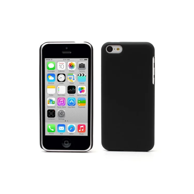 Black for iPhone 5c Rubberized Matte Hard Case