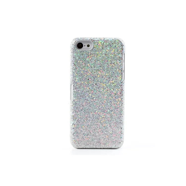 Silver Glittery Sequins Hard Case for iPhone 5c