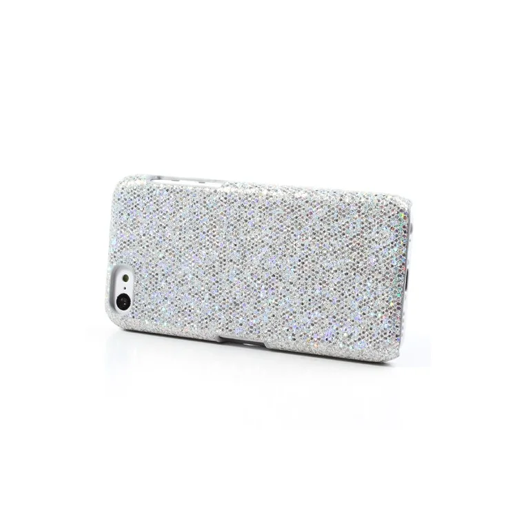 Silver Glittery Sequins Hard Case for iPhone 5c