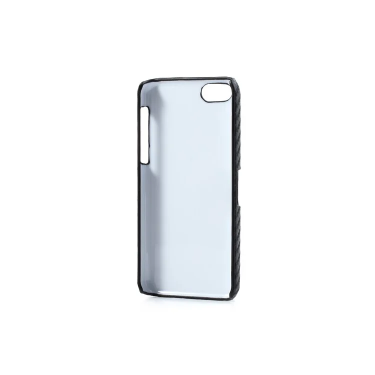 Carbon Fiber Leather Skin Hard Back Case for iPhone 5c - Black