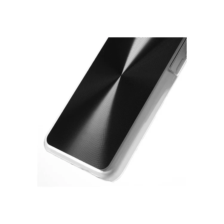 Black Aluminium CD Lines Plastic Case for iPhone 5c