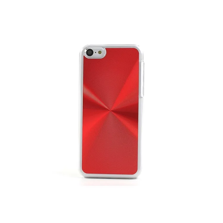 Red CD Lines Aluminium & Plastic Case for iPhone 5c