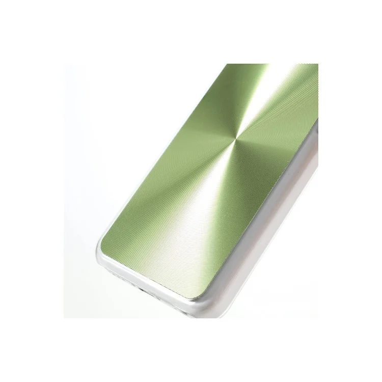 Green CD Lines Aluminium Backplate Plastic Case for iPhone 5c