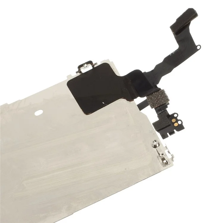 OEM Iron Plate + Home Button + Front Camera with Sensor Flex Cable + Front Camera Holder + Sensor IC Holder + Home Button Flex Cable + Earpiece Mesh + Earpiece + Earpiece Bracket + Screws for iPhone 5