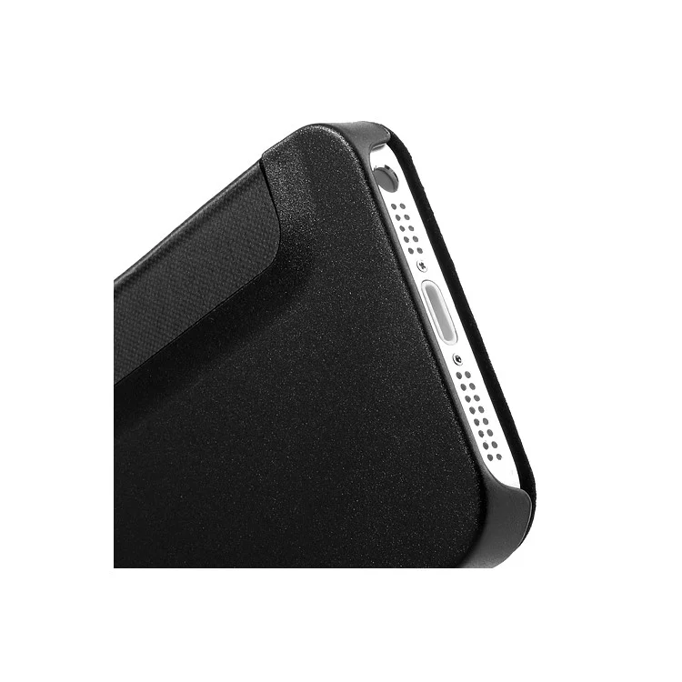 Black Slim S View Leather Flip Cover for iPhone 5s 5