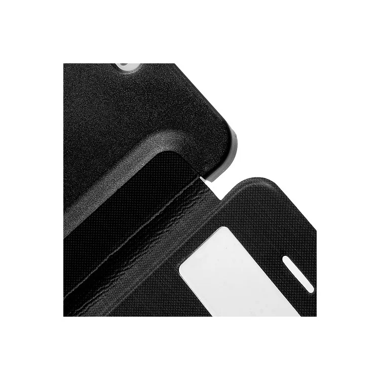 Black Slim S View Leather Flip Cover for iPhone 5s 5