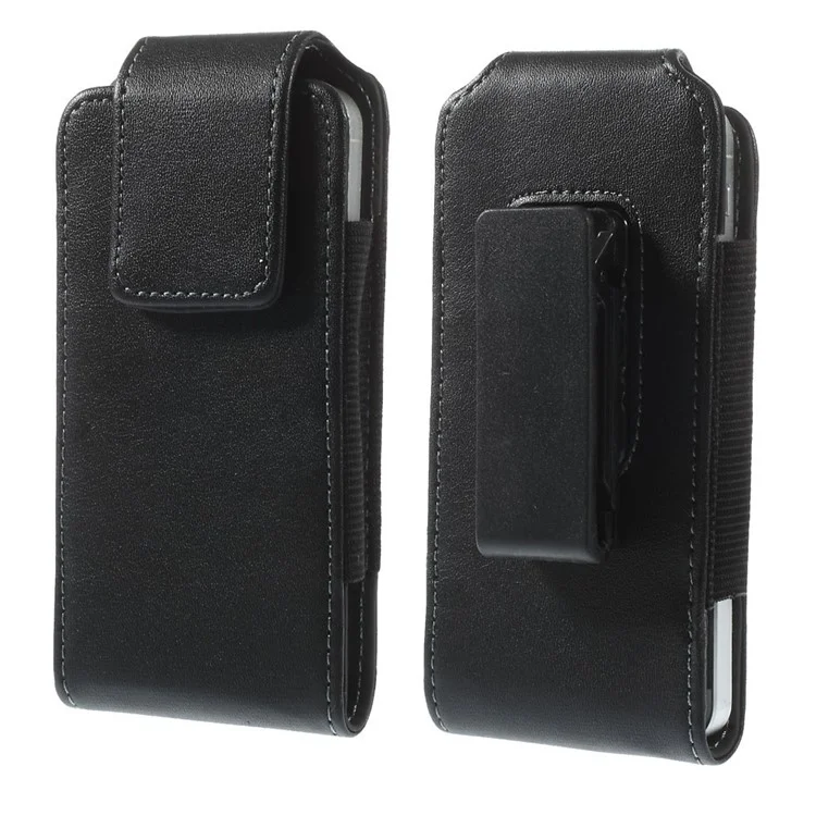 Magnetic Vertical Leather Pouch Case with Belt Clip for iPhone 5s 5