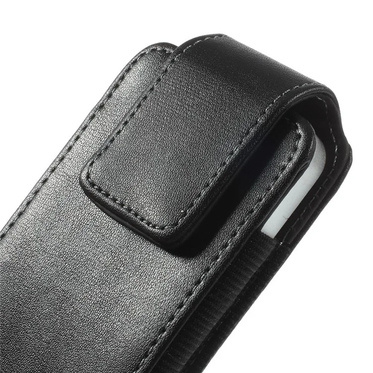 Magnetic Vertical Leather Pouch Case with Belt Clip for iPhone 5s 5