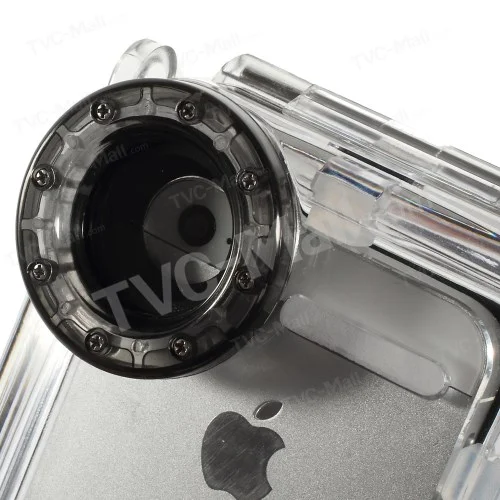 IPX8 Waterproof Photo Housing 40m/130ft Rated Underwater Case for iPhone 5s 5 5c - Black