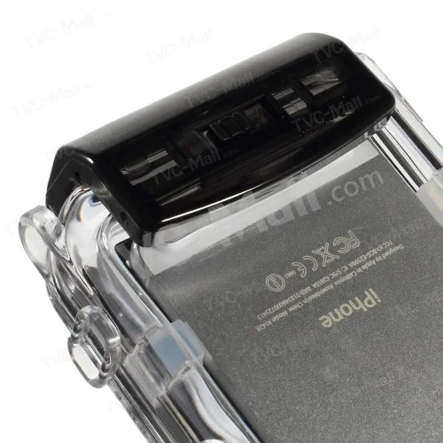 IPX8 Waterproof Photo Housing 40m/130ft Rated Underwater Case for iPhone 5s 5 5c - Black
