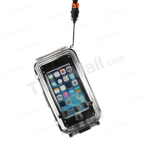 IPX8 Waterproof Photo Housing 40m/130ft Rated Underwater Case for iPhone 5s 5 5c - Black