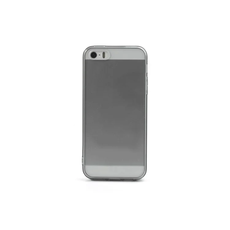 Grey TPU Edges & Crystal PC Skin Case for iPhone 5s 5