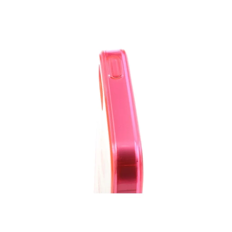 Pink TPU Edges & Crystal Plastic Back Cover for iPhone 5s 5