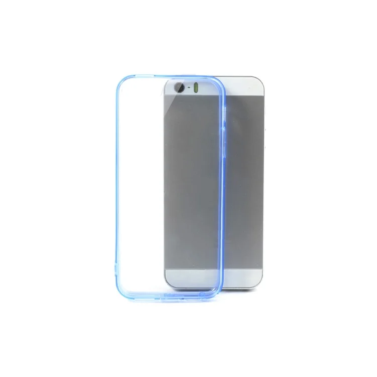 Dark Blue TPU Edges & PC Back Crystal Case for iPhone 5s 5