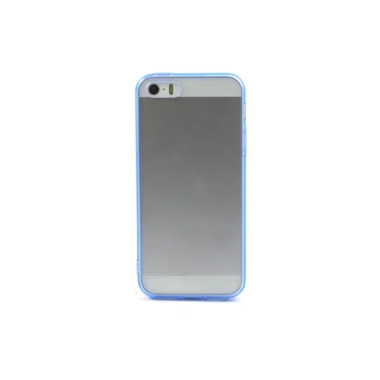 Dark Blue TPU Edges & PC Back Crystal Case for iPhone 5s 5