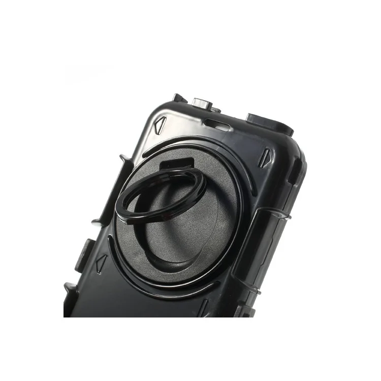 Rose 4-Piece PC & Silicone High Impact Hybrid Case Shell for iPhone 5s 5c 5 w/ Swivel Belt Clip Stand