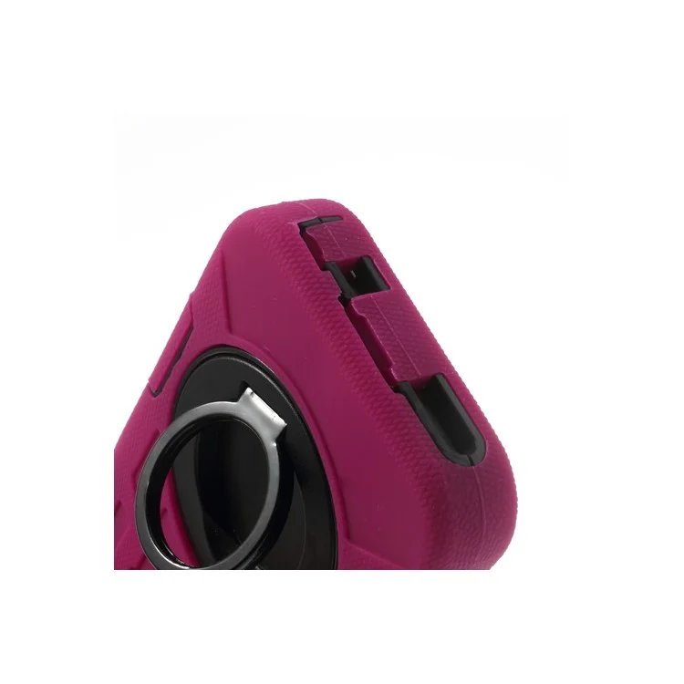 Rose 4-Piece PC & Silicone High Impact Hybrid Case Shell for iPhone 5s 5c 5 w/ Swivel Belt Clip Stand