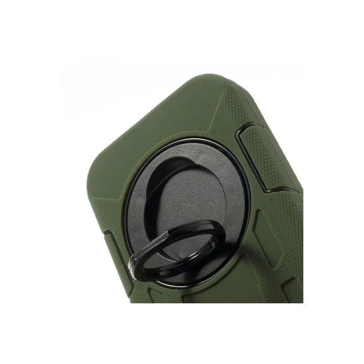 Army Green 3-Piece PC & Silicone for iPhone 5s 5c 5 High Impact Combo Shell w/ Holder