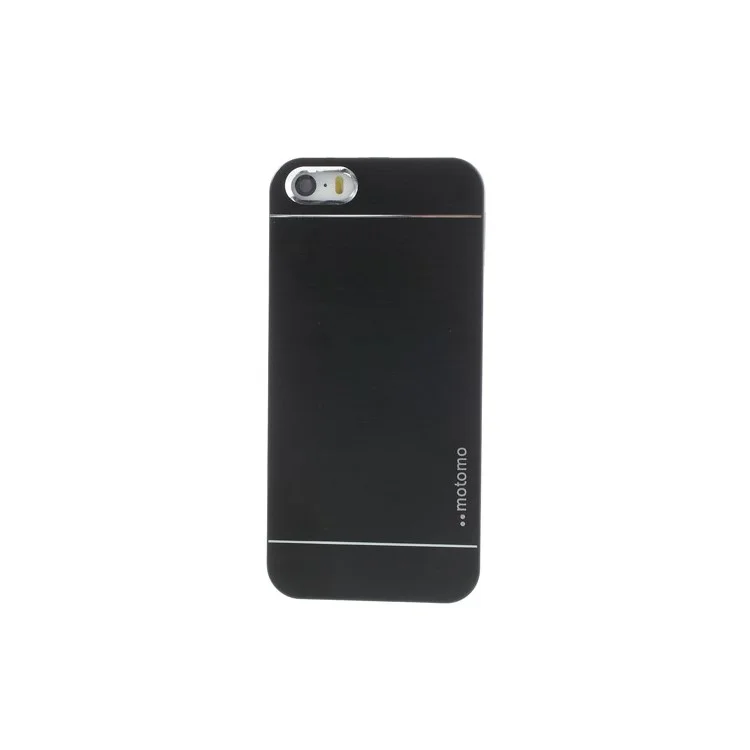 Black MOTOMO for iPhone 5s 5 Brushed Aluminum Metal Hard PC Case
