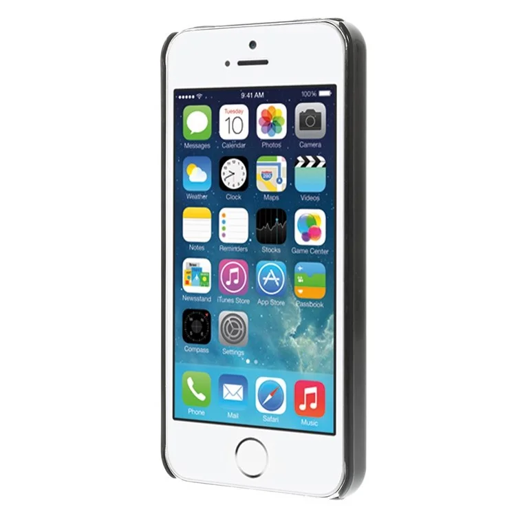 For iPhone 5 5S Spray Roses Pattern Beige Background Plastic Hard Shell