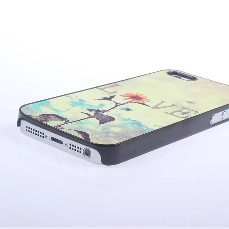 Sunflower Love Plastic Aluminum Cover for iPhone 5s 5