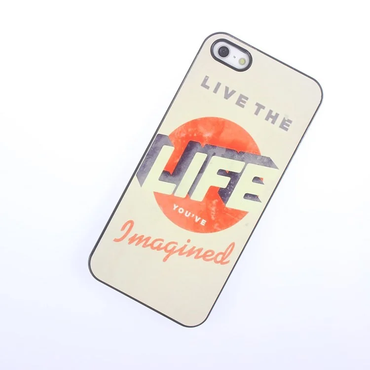 Quote Hard Aluminum Shell Case for iPhone 5s 5 - Live the life you have imaged
