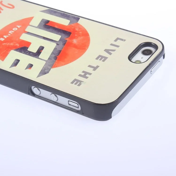 Quote Hard Aluminum Shell Case for iPhone 5s 5 - Live the life you have imaged