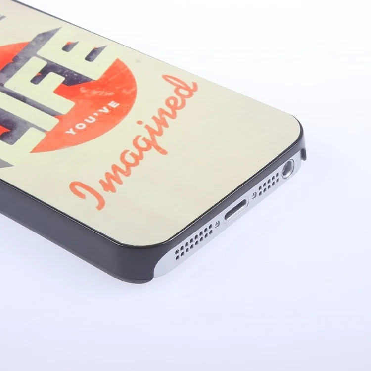 Quote Hard Aluminum Shell Case for iPhone 5s 5 - Live the life you have imaged