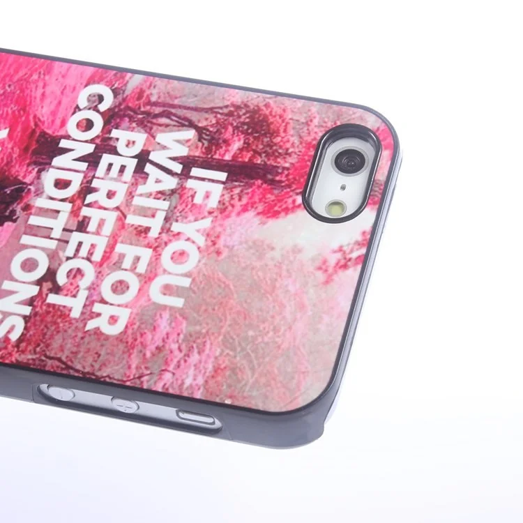 Quote for iPhone 5s 5 Aluminum Hard Case - If you wait for perfect conditions, you will never get anything done