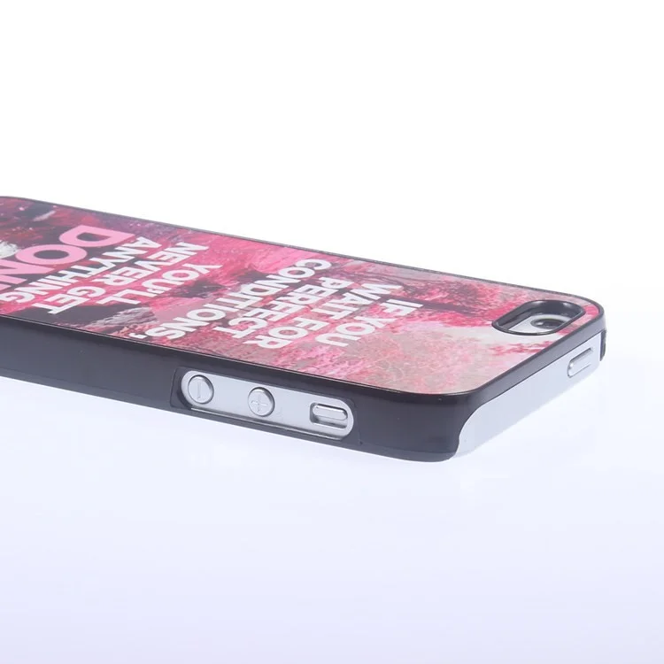 Quote for iPhone 5s 5 Aluminum Hard Case - If you wait for perfect conditions, you will never get anything done