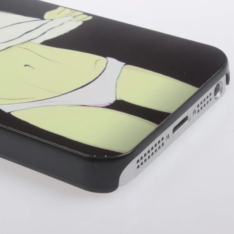 Girl in Sexy Underpants & White T-shirt for iPhone 5s 5 Hard Skin Shell